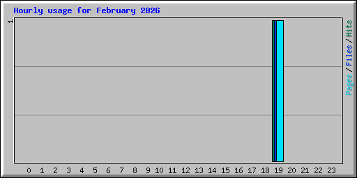 Hourly usage for February 2026